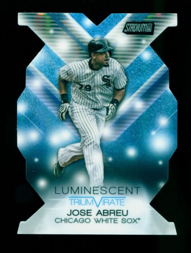 2015 Topps Baseball Stadium Club Triumvirate Luminescent  #T-10B  Jose Abreu