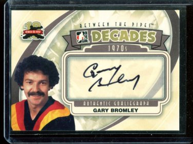 2011-12 ITG Between the Pipes Goaliegraph Autograph  A-GB  Gary Bromley