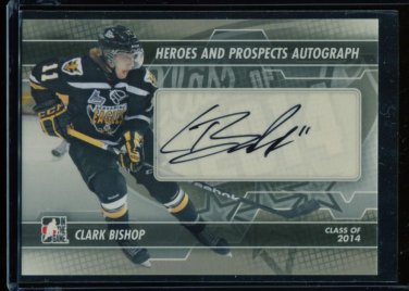 2013-14 ITG Heroes & Prospects AUTOGRAPH  Clark Bishop  A-CB  Auto