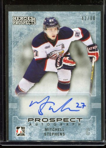 2014-15 ITG Leaf Heroes & Prospects AUTOGRAPH  #63  Mitchell Stephens  42/80