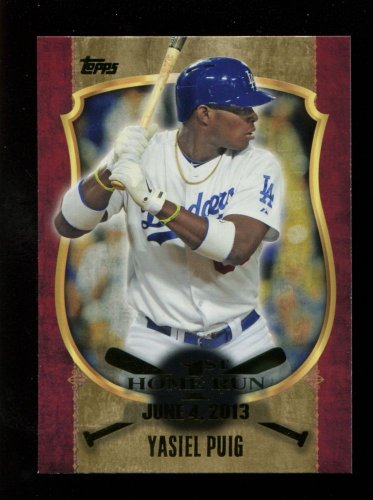 2015 Topps Baseball Series 1  1st Home Run Insert #FHR-14  Yasiel Puig  GOLD