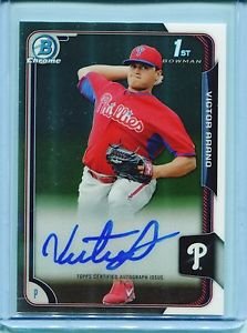 2015 Bowman Baseball Chrome Autograph  #BCAP-VA  Victor Arano