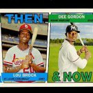 2016 Topps Heritage Baseball  Then & Now #TAN-BG  Lou Brock  Dee Gordon