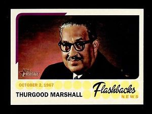 2016 Topps Heritage Baseball  News Flashbacks  #NF-TM  Thurgood Marshall
