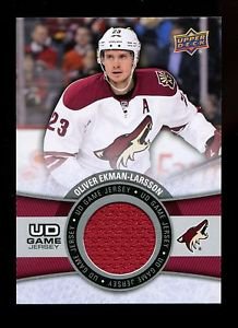 2015-16 Upper Deck Hockey Series 1 Game Jersey  #GJ-OL  Oliver Ekman-Larsson