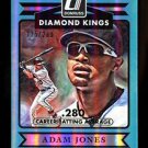 2015 Panini Donruss Baseball  Diamond Kings  #3  Adam Jones  Stat Line  215/280