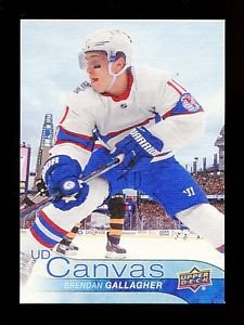2016-17 Upper Deck Hockey Series 1 UD Canvas  #C48  Brendan Gallagher