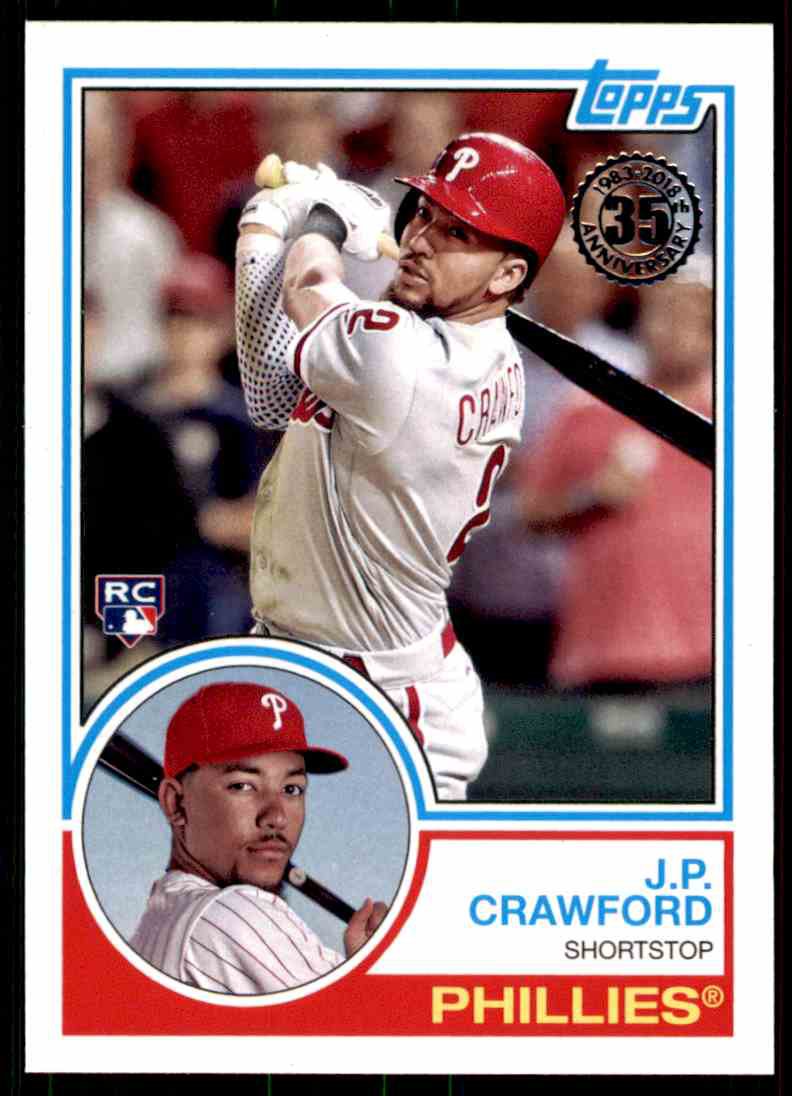 2018 Topps Baseball Series 1 1983 Insert 8390 J.P. Crawford RC