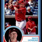 2018 Topps Baseball Series 1  1983 Insert #83-30  Rhys Hoskins  RC  Blue Border