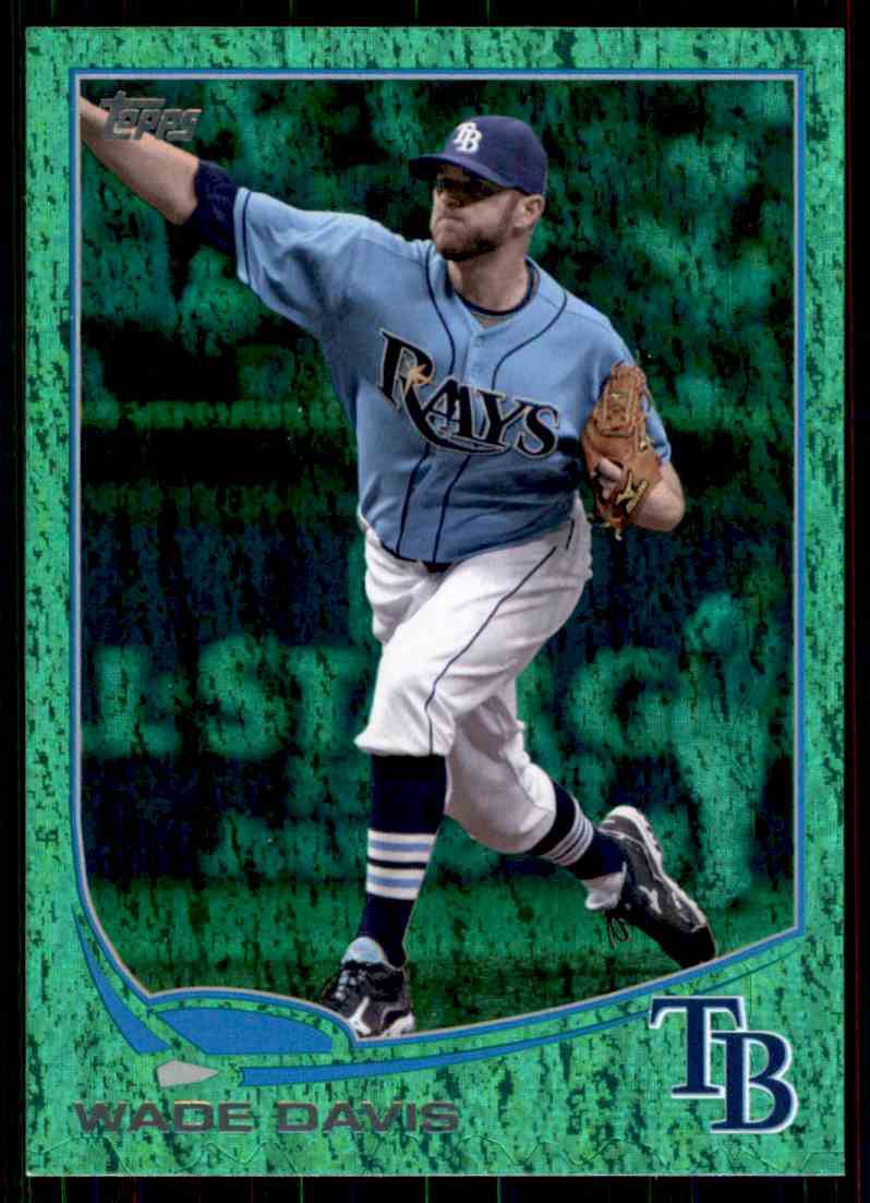 2013 Topps Baseball Emerald Foil Parallel #140 Wade Davis