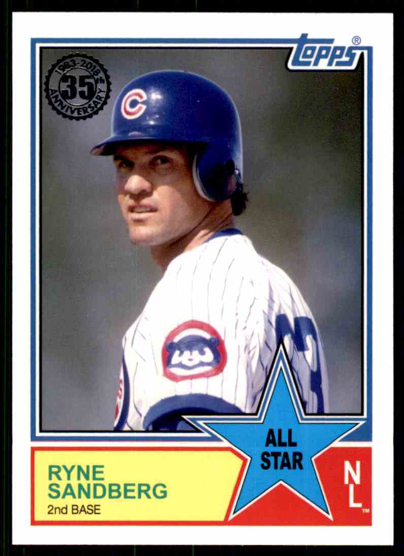 2018 Topps Baseball Series 2 1983 Insert #83AS-49 Ryne Sandberg