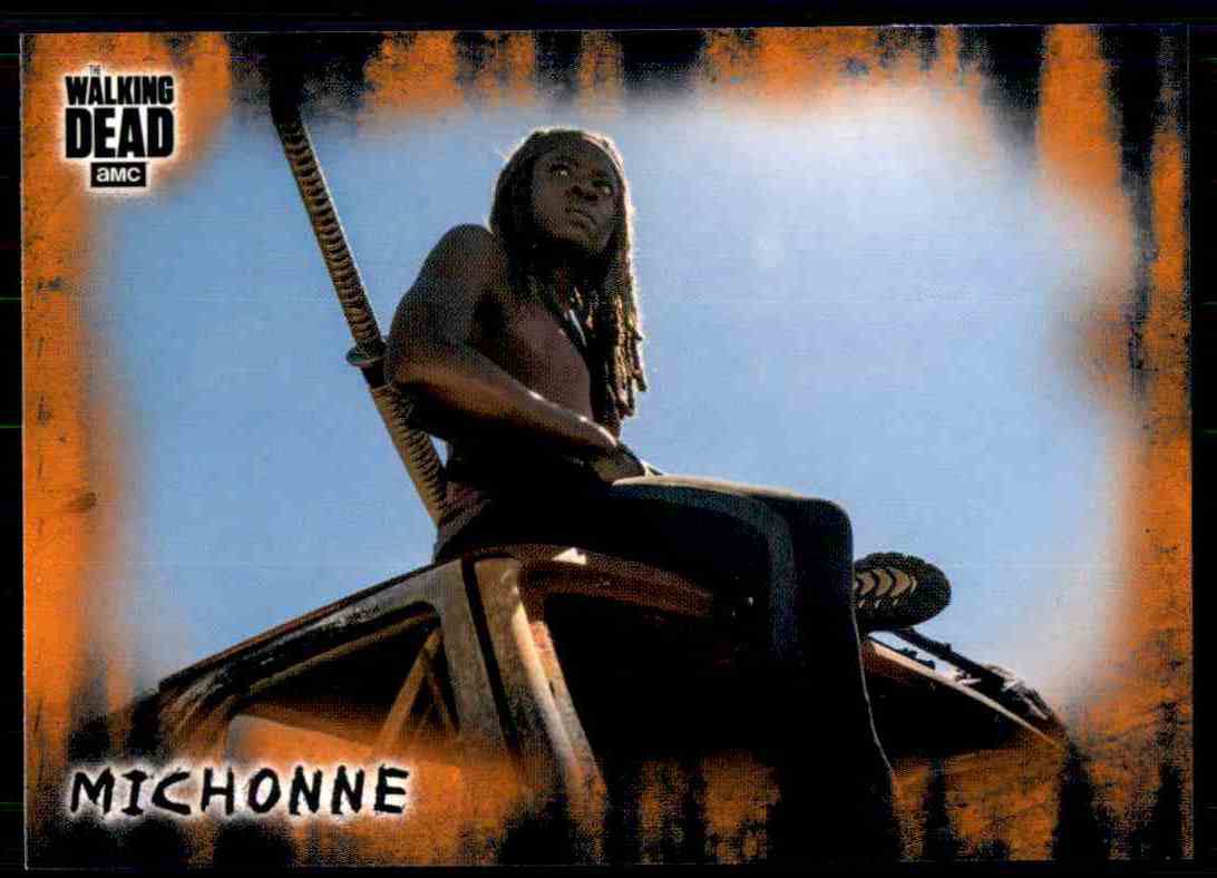2018 Topps The Walking Dead Hunters Hunted RUST Parallel #7 Michonne