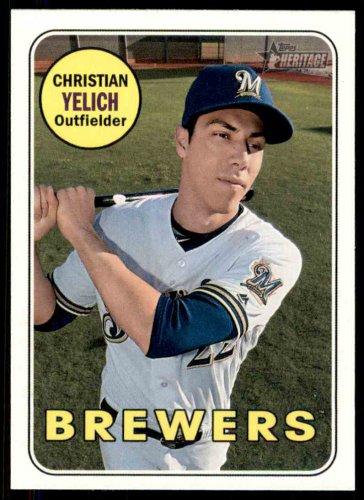 2018 Topps Baseball Heritage #720  Christian Yelich  High Number SP