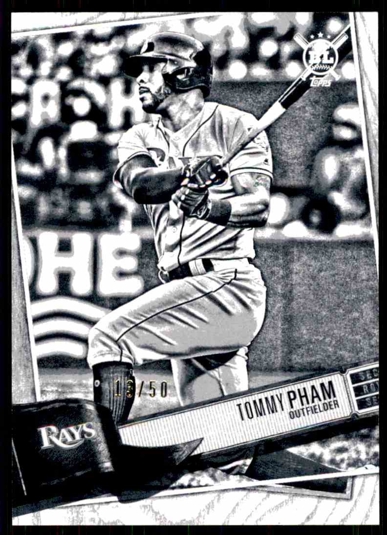 2019 Topps Big League Baseball #203 Tommy Pham Artist Rendition 13/50