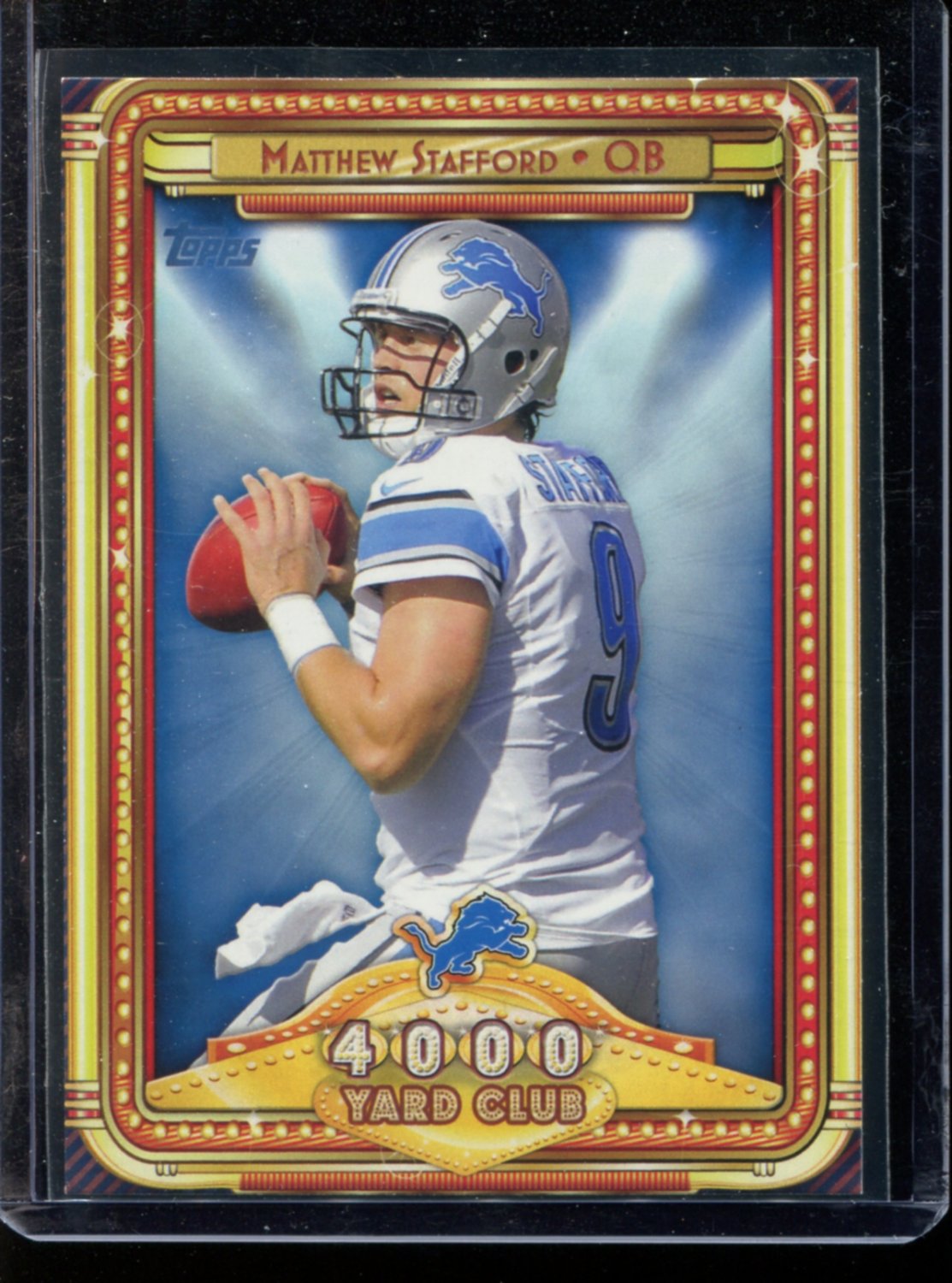 2013 Topps Football #2 4000 Yard Club Matthew Stafford