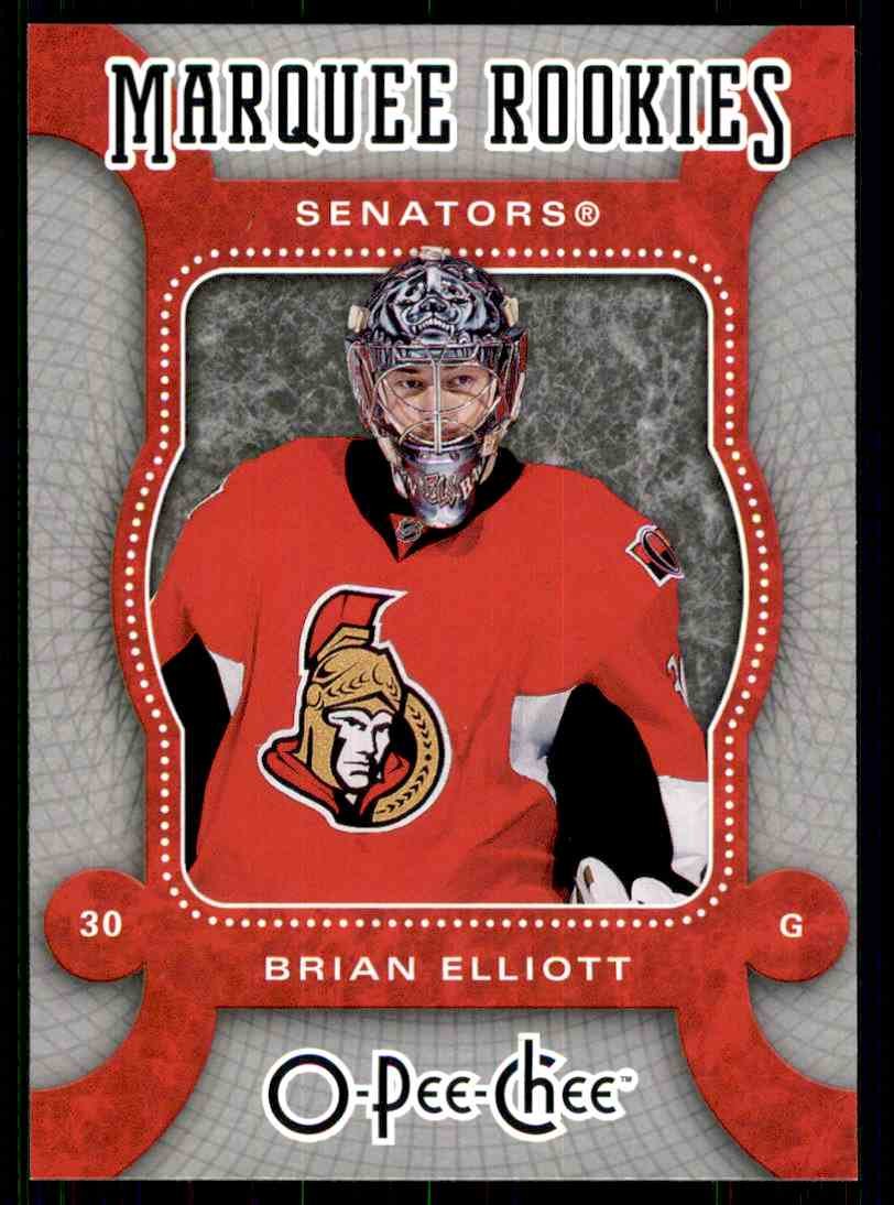 2007-08 O-Pee-Chee Marquee Rookies  #577  Brian Elliott