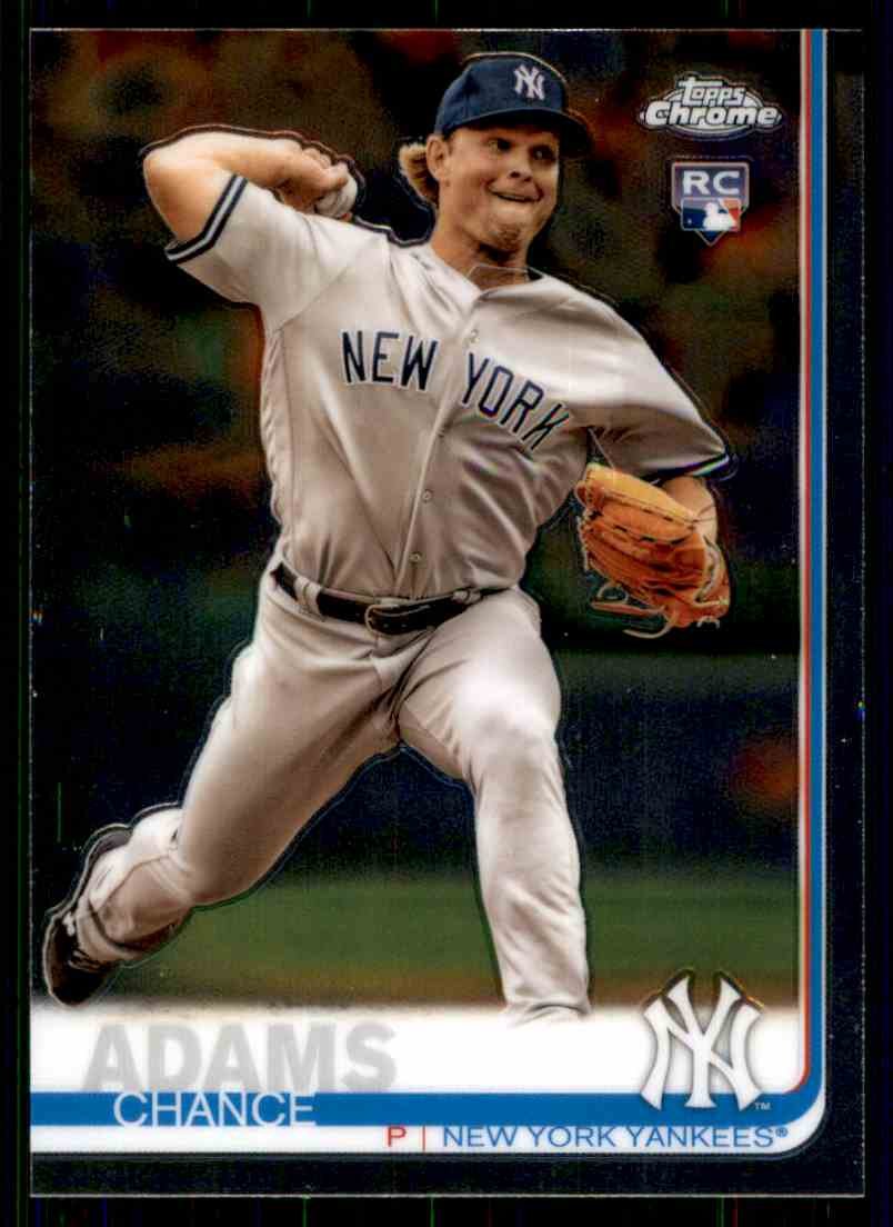 2019 Topps Chrome Baseball #109 Chance Adams RC
