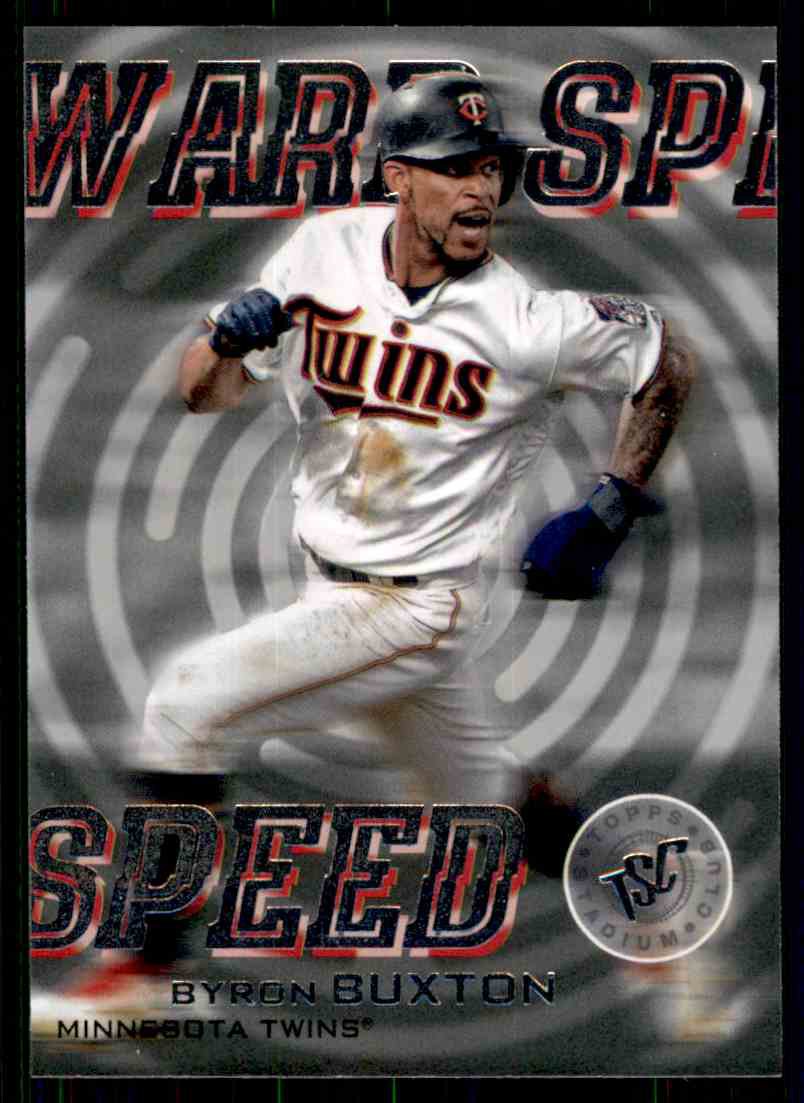 2019 Topps Baseball Stadium Club #WS-15 Byron Buxton WARP Speed Insert