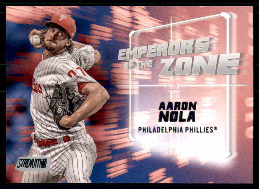 2019 Topps Baseball Stadium Club #EZ-19 Aaron Nola Emperors of the Zone