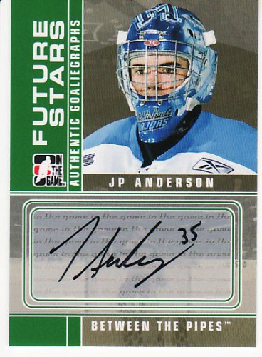 2008-09 ITG Between the Pipes Autograph Goaliegraph #A-JPA  JP Anderson