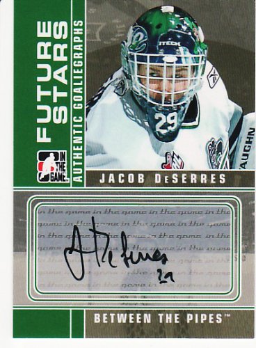 2008-09 ITG Between the Pipes Autograph Goaliegraph #A-JD  Jacob DeSerres