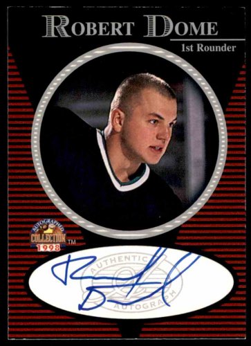 1997 Score Board Autograph  Robert Dome  Hockey