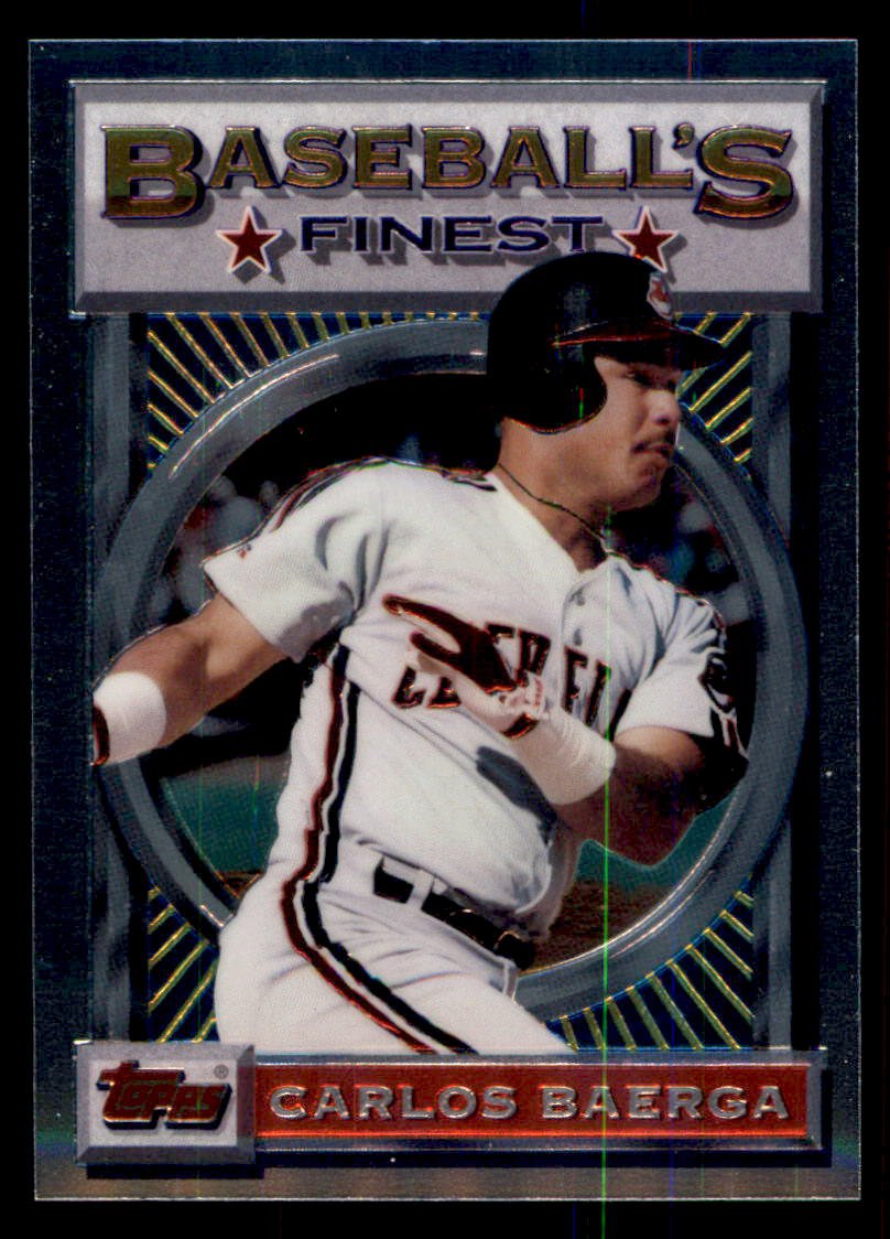 1993 Topps Baseball Finest 57 Carlos Baerga Cleveland Indians