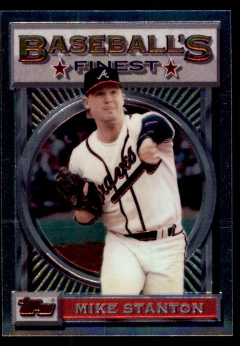 1993 Topps Baseball Finest #176  Mike Stanton  Atlanta Braves