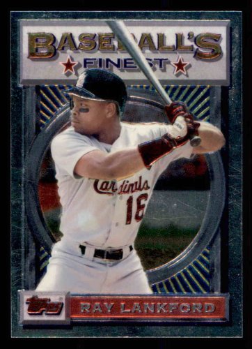 1993 Topps Baseball Finest #187  Ray Lankford  St. Louis Cardinals
