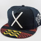 Snapback Cap (Black "X" Design)