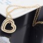 Swarovski Elements Heart in heart fashion crystal pendant necklace