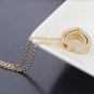 Swarovski Elements Heart in heart fashion crystal pendant necklace