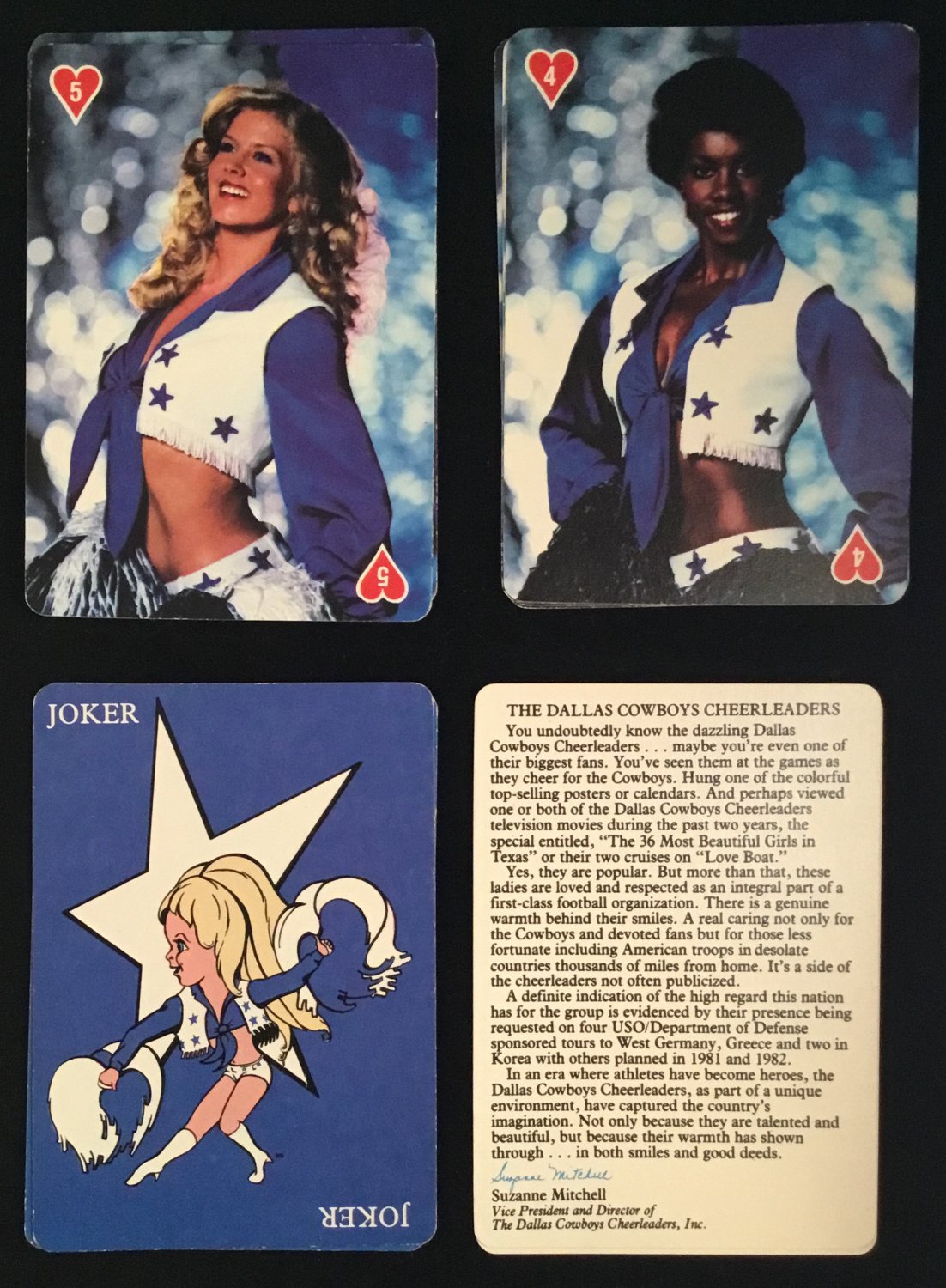 1981 DALLAS COWBOY CHEERLEADERS Pictorial Playing Cards VINTAGE