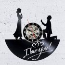 I Love You Ring Engraved Gift Engagement Decorations Valentines Day Couple
