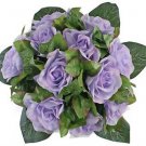 Lavender Silk Rose Nosegay - Bridal Wedding Bouquet