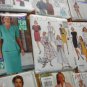 C-1 Lot Vintage Mixed Sewing Patterns Dress Blouse Pants Skirt A-B-C-E -GG