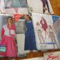 C-1 Lot Vintage Mixed Sewing Patterns Dress Blouse Pants Skirt A-B-C-E -GG