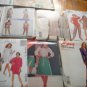 C-1 Lot Vintage Mixed Sewing Patterns Dress Blouse Pants Skirt A-B-C-E -GG