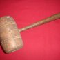 BN-154     VINTAGE 13" LONG SOLID WOOD MALLET Woodenware- Holiday-Crafts