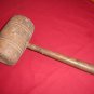 BN-154     VINTAGE 13" LONG SOLID WOOD MALLET Woodenware- Holiday-Crafts