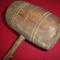 BN-154     VINTAGE 13" LONG SOLID WOOD MALLET Woodenware- Holiday-Crafts