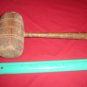 BN-154     VINTAGE 13" LONG SOLID WOOD MALLET Woodenware- Holiday-Crafts