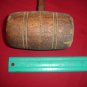 BN-154     VINTAGE 13" LONG SOLID WOOD MALLET Woodenware- Holiday-Crafts