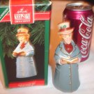 D-19     1992 Hallmark Porcelain Bell LORD CHADWICK Dickens Caroler Ornament 3rd