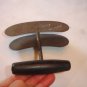 C95 PRIMITIVE DOUBLE BLADE PASTRY CUTTER -FOOD CHOPPER - BLACK WOOD HANDLE