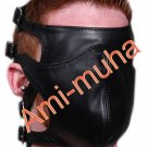 Leather Face Mask Blindfold Bondage Restraint