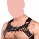 Men's Bondage Leather Black Body Chest BDSM Harness