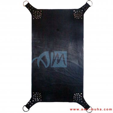Real Black Leather Bondage Adult Sex Sling Swing For Gay