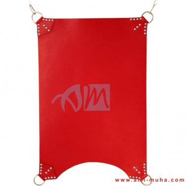 Genuine Red Leather BDSM Adult Sex Sling Swing
