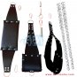 Heavy Duty Black Leather Adult Bondage Sex Sling Swing Set